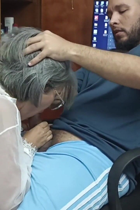 Seeing You at Home Without Your Wife Is a Great Temptation, I Love Your Cock, It's so Delicious.