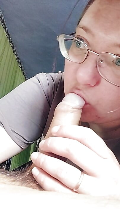 Amateur Girlfriend Blowjob Instead of Cooking - Curvy Brunette with Glasses Sucks and Jerks Cock