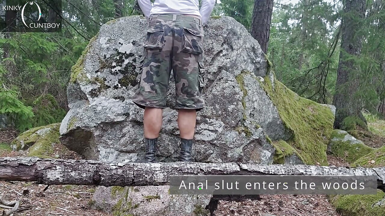 Anal Slut Offers You a Hairy Asshole Outdoors