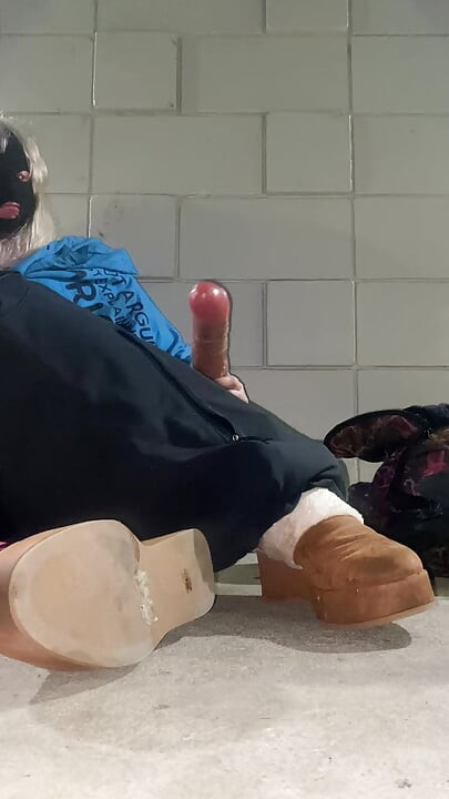 Stupid Bimbo Cock Hungry Slut Fucks Outside Hotel Rooms