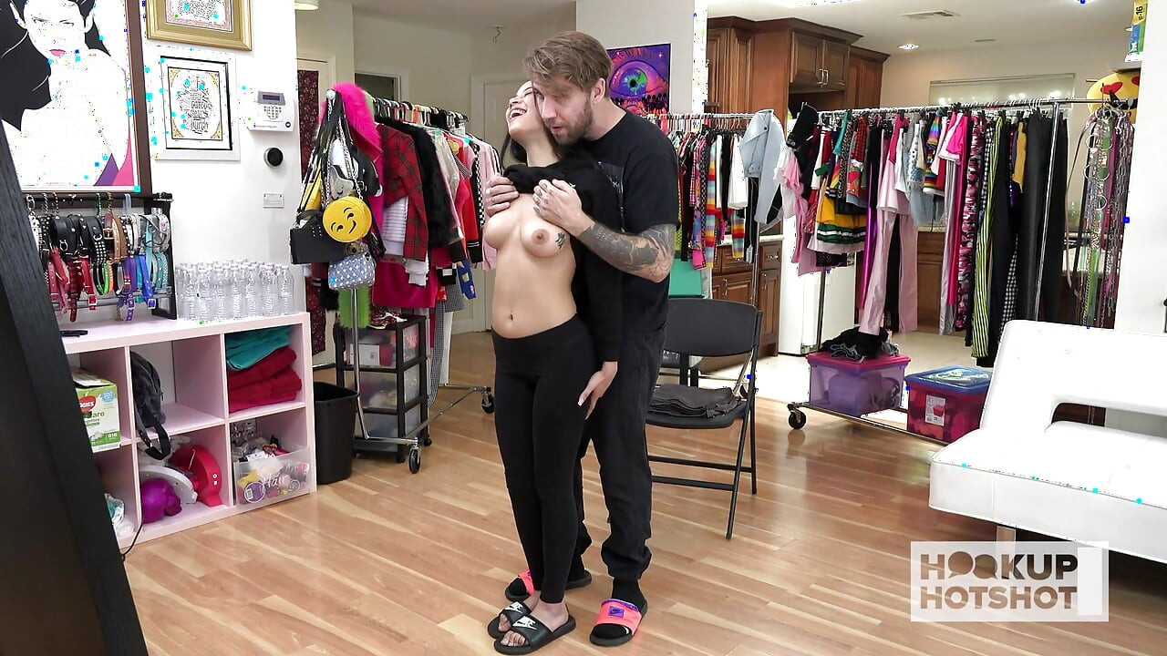 BTs - Tiny Brunette Maya Bijou Loves To Get Fucked By A Random Guy