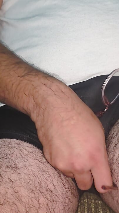 Par de óculos Harper suntop e óculos me esfregando meu pênis na minha cueca