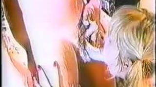 Blonde girl sucking cock (VHS)