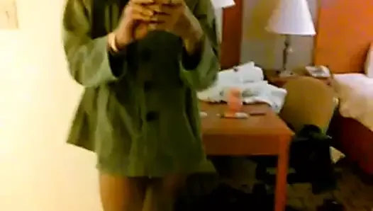 Black tranny naked in hotel room