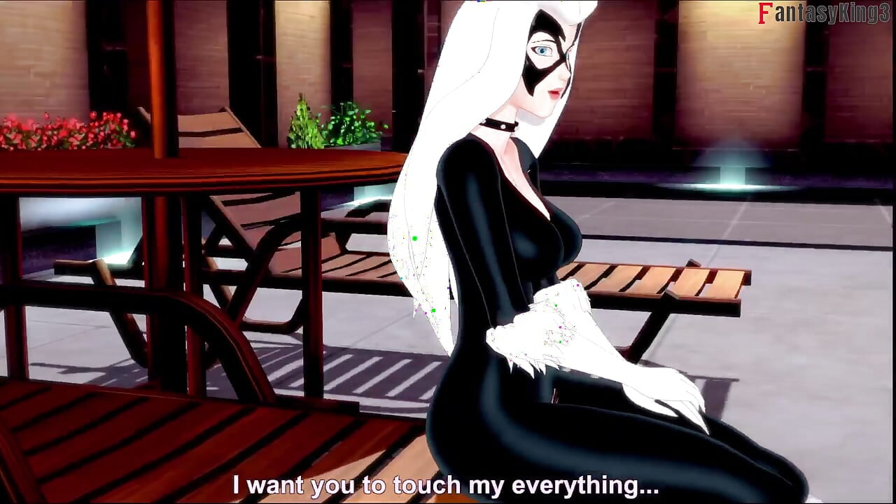 Felicia Hardy (mèo đen) thổi kèn mặc bikini - Marvel