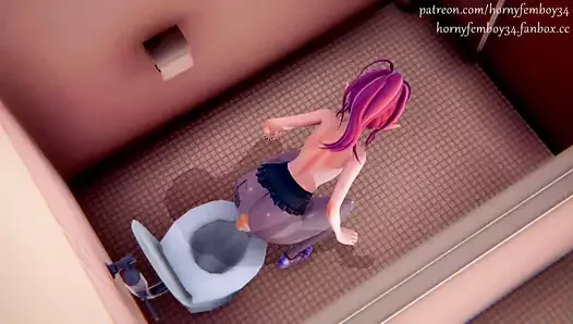 The ghost broke into the toilet to FUCK the ass of the Thicc Elf-Trap