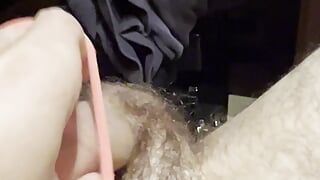 sissy cumslut cumming for 3 straight minutes and then a big squirting orgasm finish