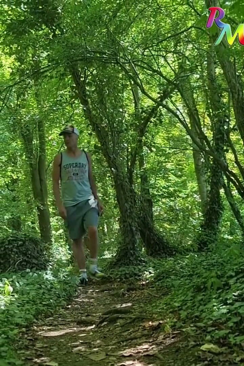 Cruising the Woods Near the Motorway Junction... Found a Quiet Spot to Get Naked