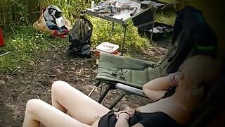 MILF Blowjob and Eating Pussy Outdoor