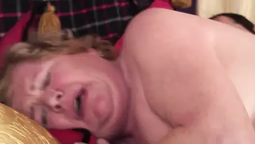 HORNY GRANNY PLAYS WITH VIBRATOR UNTIL PUSSY TWITCHES