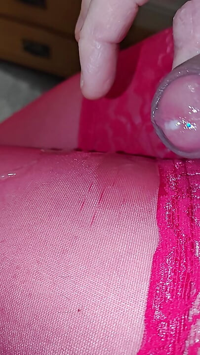 red stockings and Tenga toy