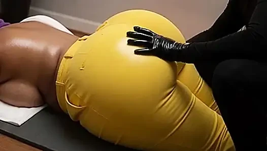 "Mother In Law BBW Gets Naughty Oil Massage Face Down"