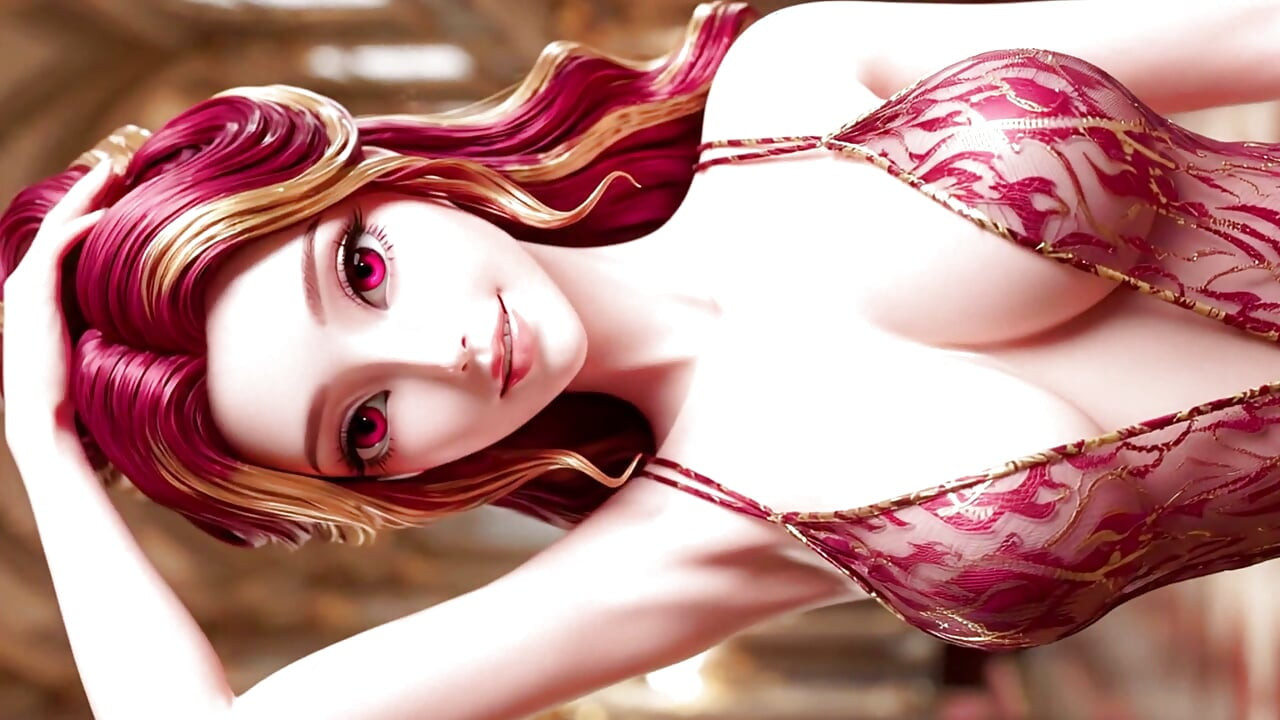 The Joy of Beautiful Girls Presenting Sheer Fashion: Radiant Jewels 3D Anime AI-Generated
