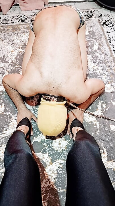 Part 7 Pathetic Slave Foot Kissing & Shoe Licking Humiliation Training