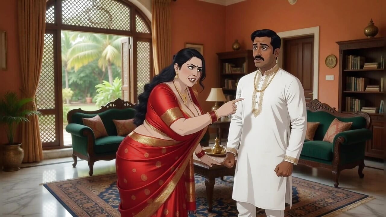 Desi indisk shweta bhabhi som har sex på kontoret med hindi lydanimasjon video