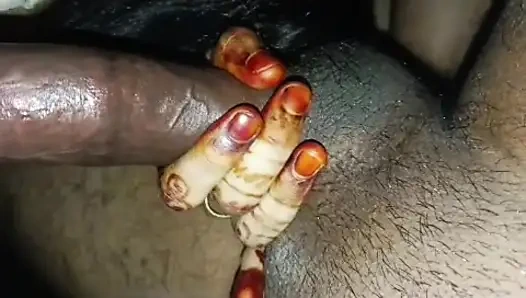 Newley verheiratetes paar hat spaß