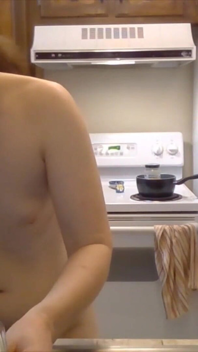 Thrilling moment from "Phat Ass Baker Makes Vegan Thumbprint Cookies! Naked in the Kitchen Episode 31"