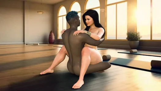 Busty Savita Bhabhi enjoyed a sex lesson with her yoga instructor.