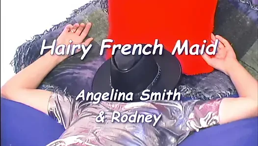 Hot French Maid with Very Hairy Pussy Angelina