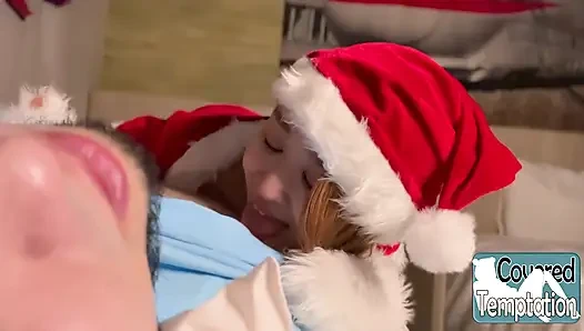 Cutest Santa Girl Comes in to Say Hello. Sweet Greetings, Festive Vibes, Hearts Racing!