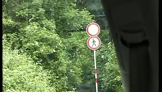 Amatör sürtük ile arabada seks