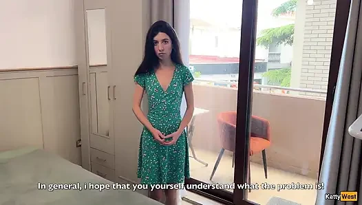 Ich feuere babysitter, aber sie bittet mich, sie zu bestrafen und ich ficke sie auf dem balkon