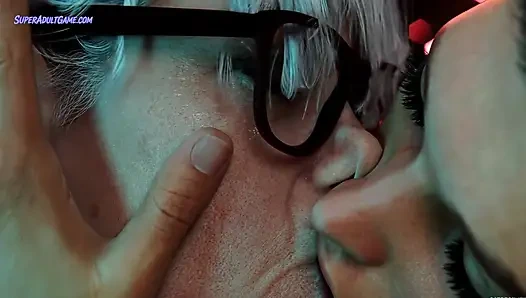 Милфа с огромной задницей смотрит телевизор, затем жесткий массивный член трахает ее очень жестко (3D анимация)