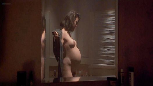 Demi Moore’s nude bush and boobs in the tube in one scene