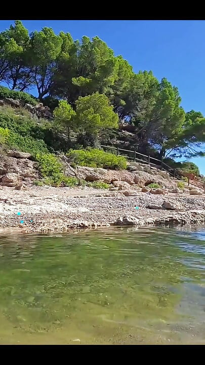 Made This Video on a Nude Beach in Spain. Love Playing with My Pussy in Places