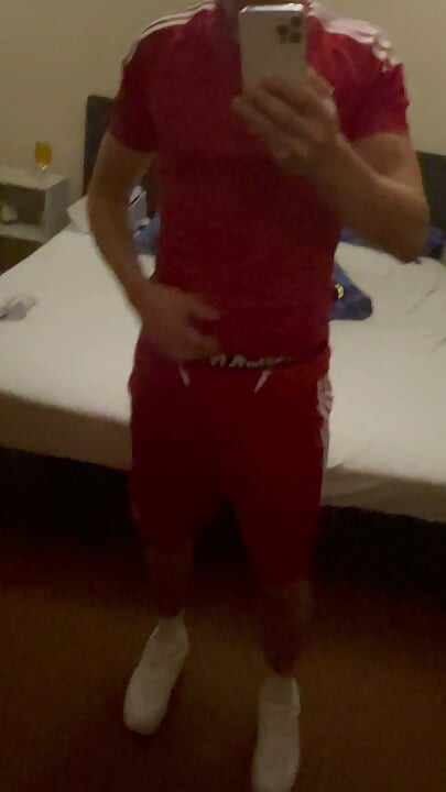 Sportboy Jerking in soccer uniform