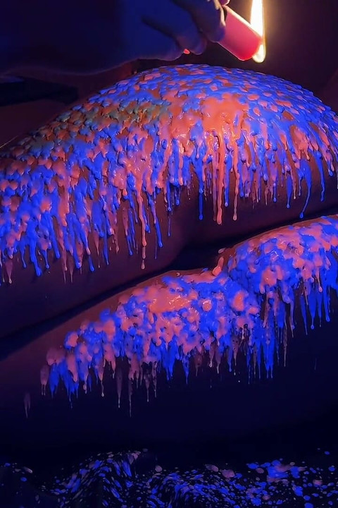 Wax Play and Anal Plug - Halloween Special