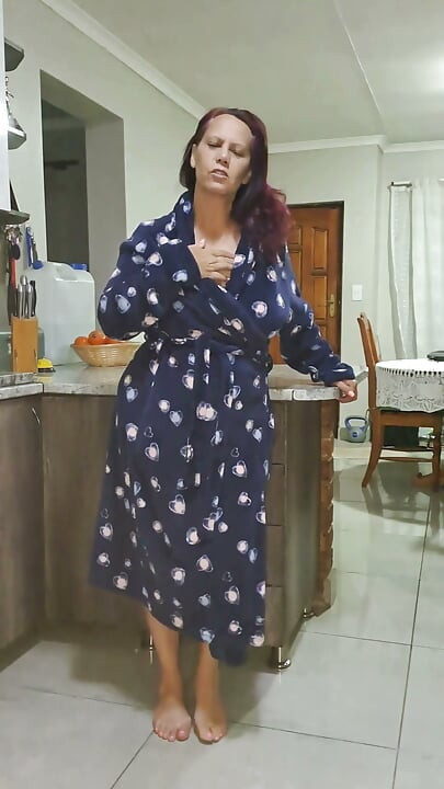 Amateur Big Tits MILF JOI in kitchen POV