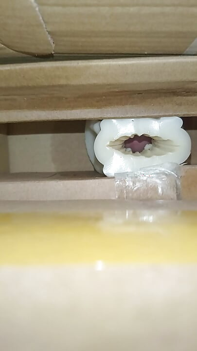 Cum inside homemade silicone pussy 2
