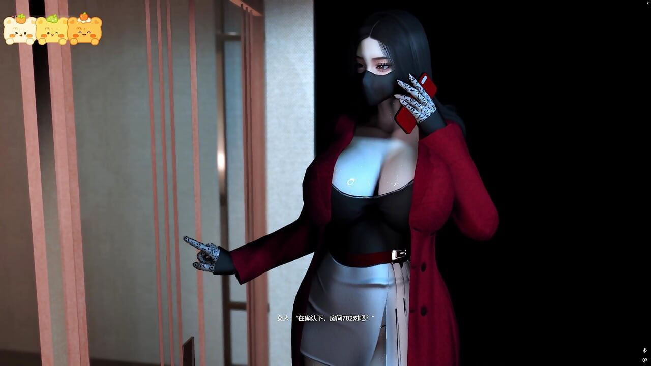 드레스 입은 3D 걸레 년이 거대한 자지에 박히는 장면