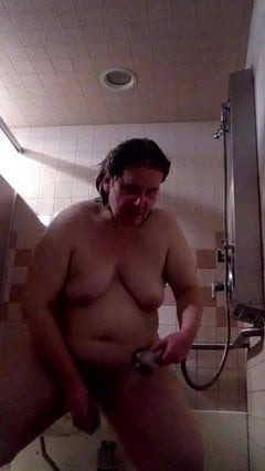 naked in shower