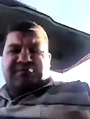 Turkish dad with a big cock cums outdoors
