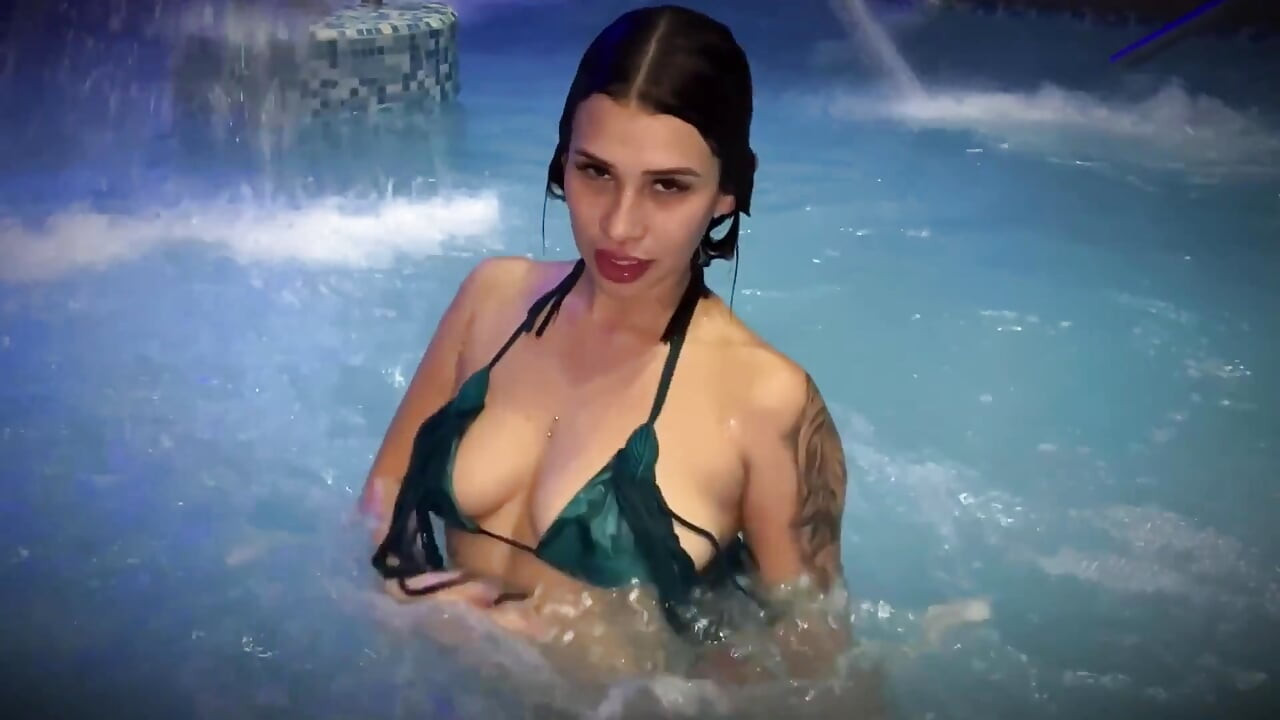 I Fuck My Stepsister's Friend in the Pool While She Goes for Some Drinks