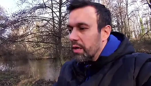 Tätowierte Blonde Ehefrau Wilder Doppelpenetration Im Freien, Autofick