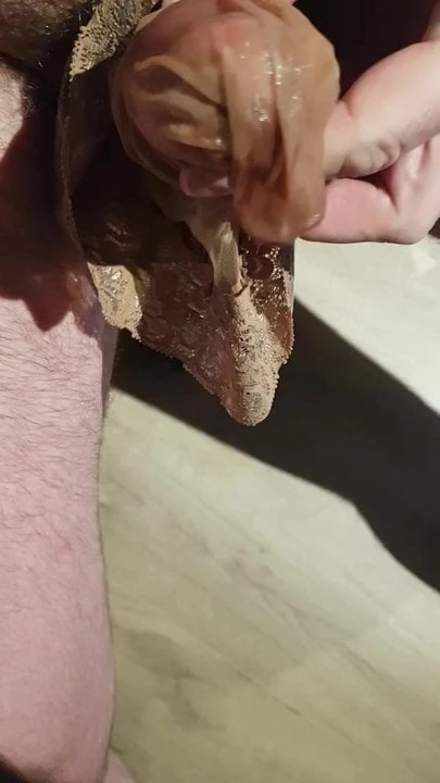 My friend cum wife stocking
