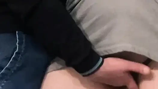 Hairy Pussy Fingered by Stranger in Crowded Subway