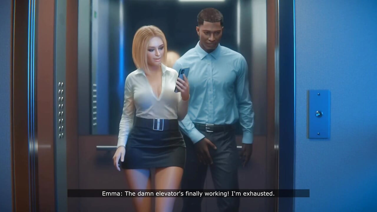 Stuck in an Elevator with My Boss's Wife