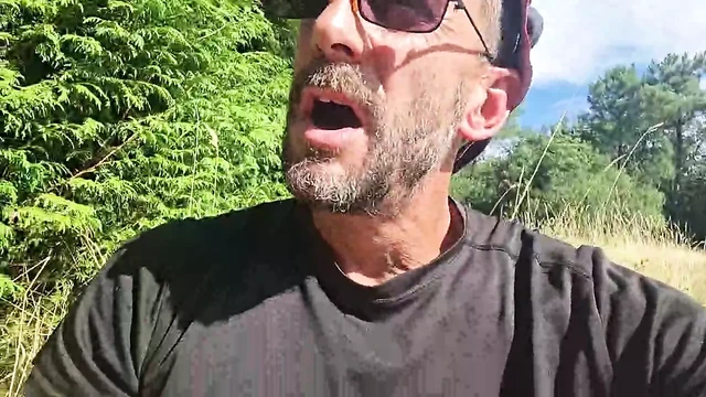 in a field and cumshot on plants, remi06cam4
