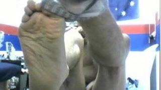 Hetero-Typen Füße vor Webcam # 385