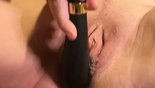 All full squirt with nipple clamps and dildo on the stove