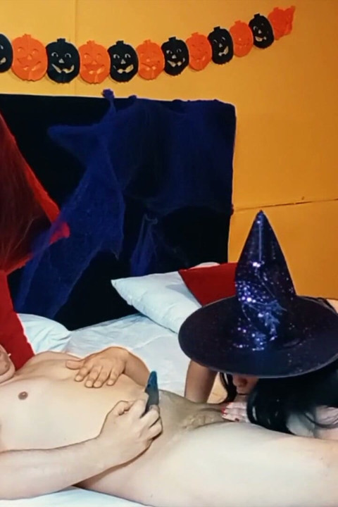 Halloween Fantasy I Fucked My Stepmom Dressed as a Little Witch.