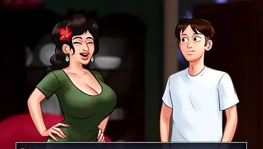 Summertime Saga - Johannes fucked Odette, Johannes fucked Maria, Eva had her baby