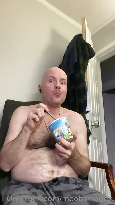 Fat Gainer Eating Ice Cream
