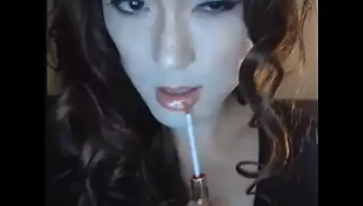 Doll-Faced Tranny in a Hot and Sexy Lingerie