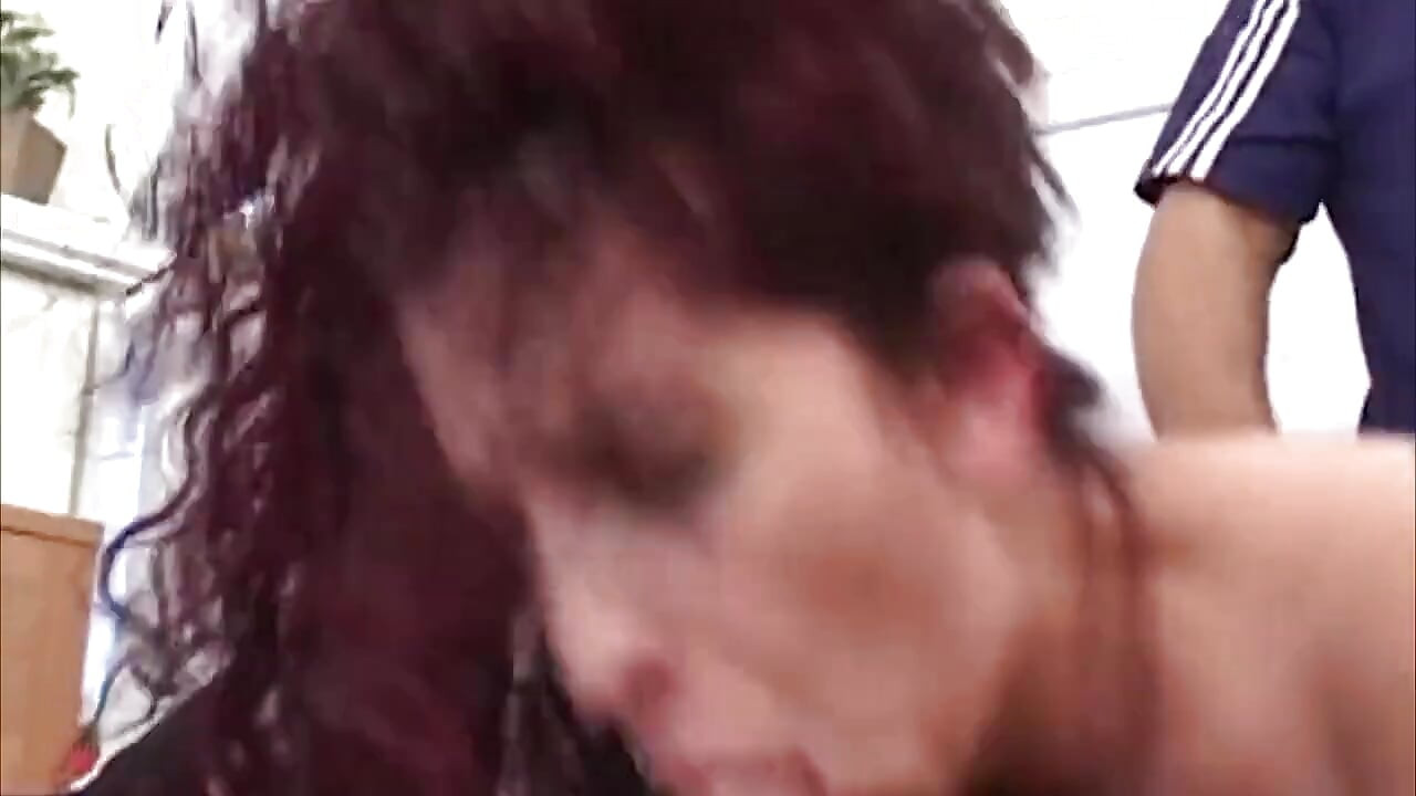 Curly Haired MILF Takes Thick Cock Deep Anal