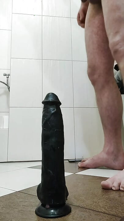 Anal big dildo